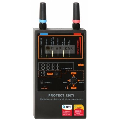 Multichannel wireless communication detector for professionals Protect