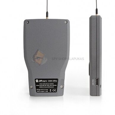 Mobiliųjų dažnių detektorius (2G/3G/4G/WIFI/Bluetooth) CAM-105W 2