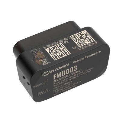 FMB003 2G TELTONIKA OBD GPS IZSEKOTĀJS FMB003 2G TELTONIKA OBD GPS IZSEKOTĀJS