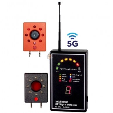 Radio frekvenču raidītāju detektors 5G profesionāļiem