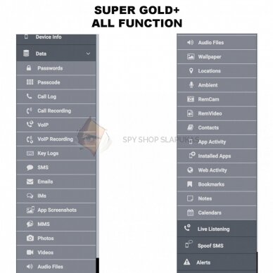 Mobilo telefonu novērošanas iekārta „SUPER GOLD+” 3