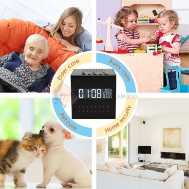 Часы и cтерео Bluetooth-динамик с камерой наблюдения WIFI 3