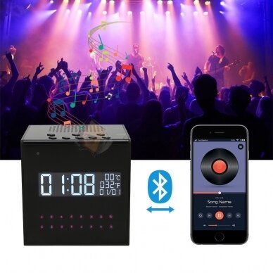 Часы и cтерео Bluetooth-динамик с камерой наблюдения WIFI 6