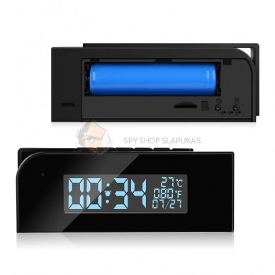 WIFI surveillance camera clock "MINI BLACK" 3