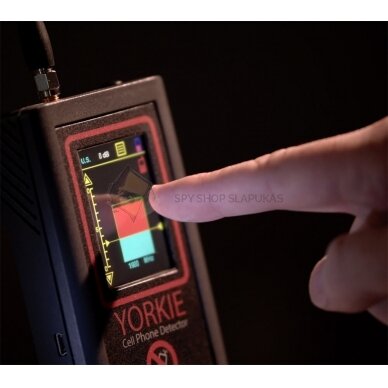 Yorkie cell phone detector for contraband detection 1